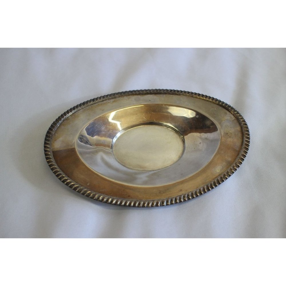 Vintage Sheets Rockford Co 1875 Silver Dish Plate